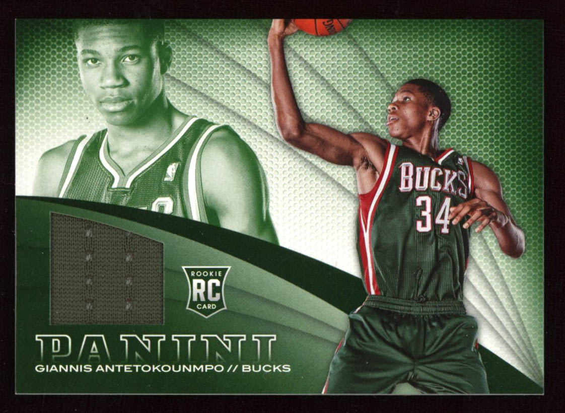 Giannis Antetokounmpo 2013-14 Panini Rookie Jerseys #13 at PristineAuction.com Giannis Antetokounmpo 2013-14 Panini Rookie Jerseys #13 at PristineAuction.com