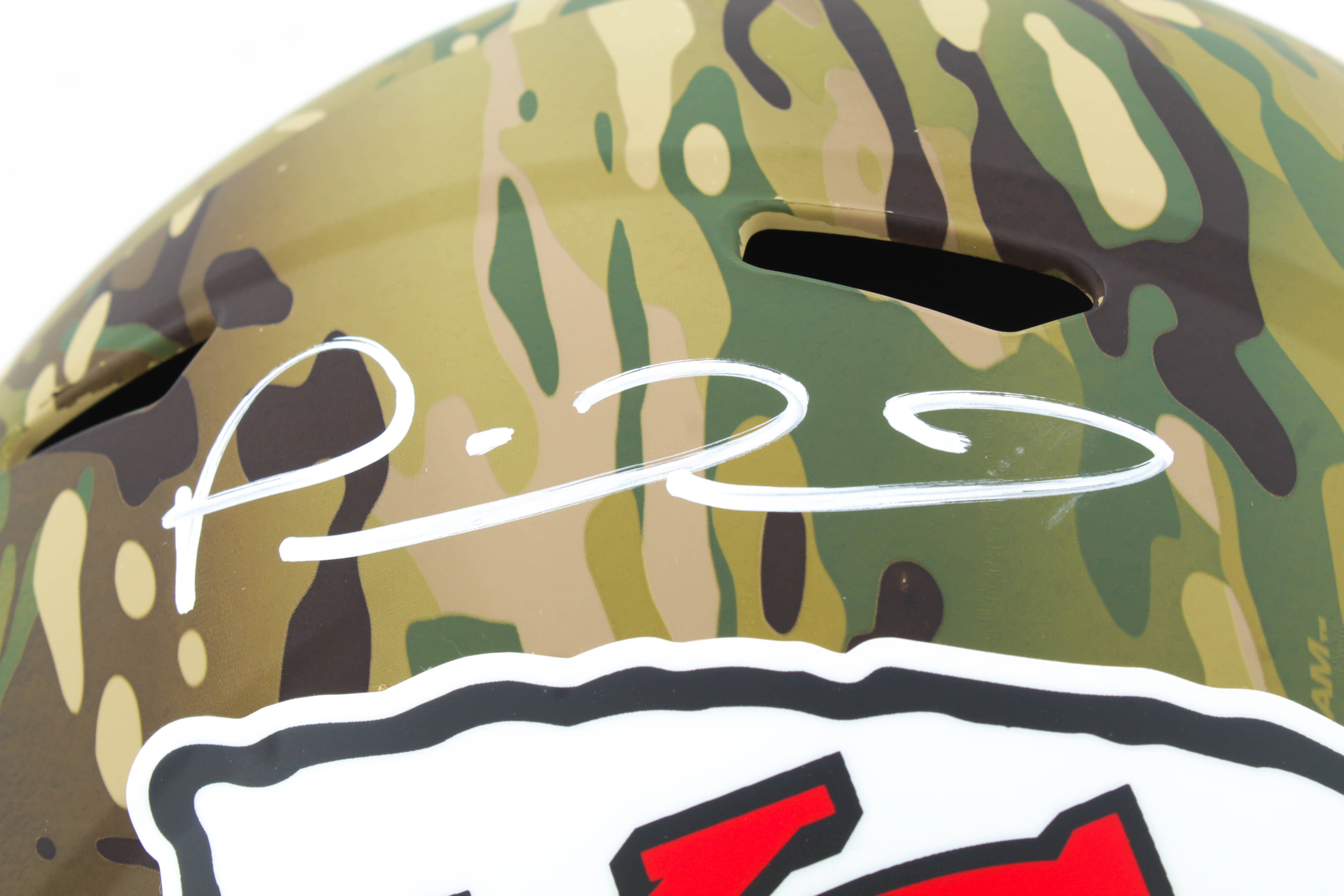 Patrick Mahomes II Signed Chiefs Full-Size Camo Alternate Speed Helmet (JSA COA) at PristineAuction.com Patrick Mahomes II Signed Chiefs Full-Size Camo Alternate Speed Helmet (JSA COA) at PristineAuction.com