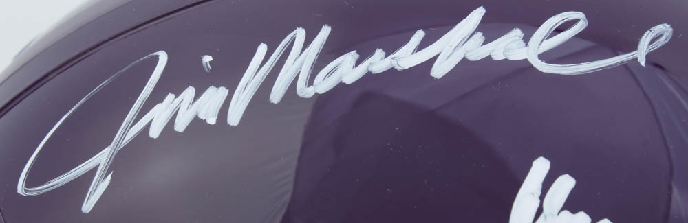 Vikings "Purple People Eaters" Full-Size Throwback Helmet Team-Signed by (4) with Carl Eller, Alan Page, Gary Larsen & Jim Marshall (Beckett COA) at PristineAuction.com Vikings "Purple People Eaters" Full-Size Throwback Helmet Team-Signed by (4) with Carl Eller, Alan Page, Gary Larsen & Jim Marshall (Beckett COA) at PristineAuction.com