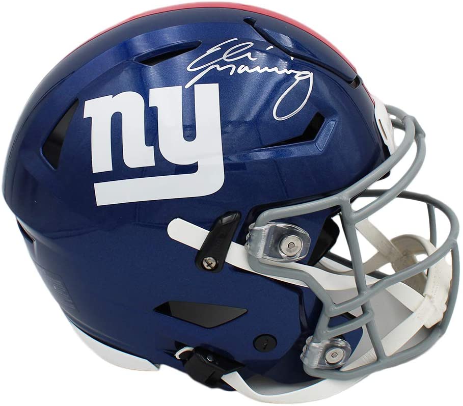 Eli Manning Signed Giants Full-Size Authentic On-Field SpeedFlex Helmet (Fanatics Hologram) at PristineAuction.com Eli Manning Signed Giants Full-Size Authentic On-Field SpeedFlex Helmet (Fanatics Hologram) at PristineAuction.com