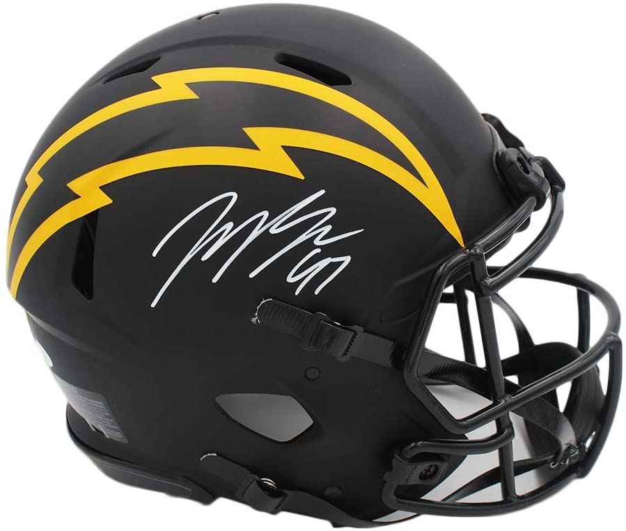 Joey Bosa Signed Chargers Authentic On-Field Full-Size Alternate Eclipse Speed Helmet (Beckett COA) at PristineAuction.com Joey Bosa Signed Chargers Authentic On-Field Full-Size Alternate Eclipse Speed Helmet (Beckett COA) at PristineAuction.com