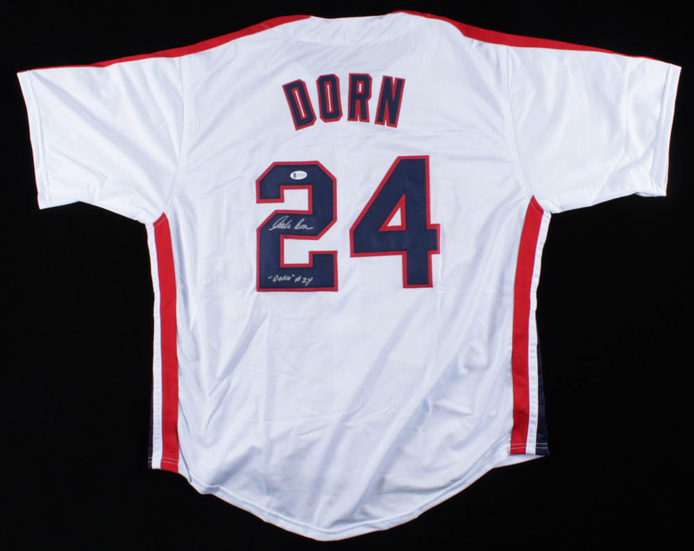 Corbin Bernsen Signed "Major League" Jersey Inscribed "Dorn #24" (Beckett) at PristineAuction.com Corbin Bernsen Signed "Major League" Jersey Inscribed "Dorn #24" (Beckett) at PristineAuction.com