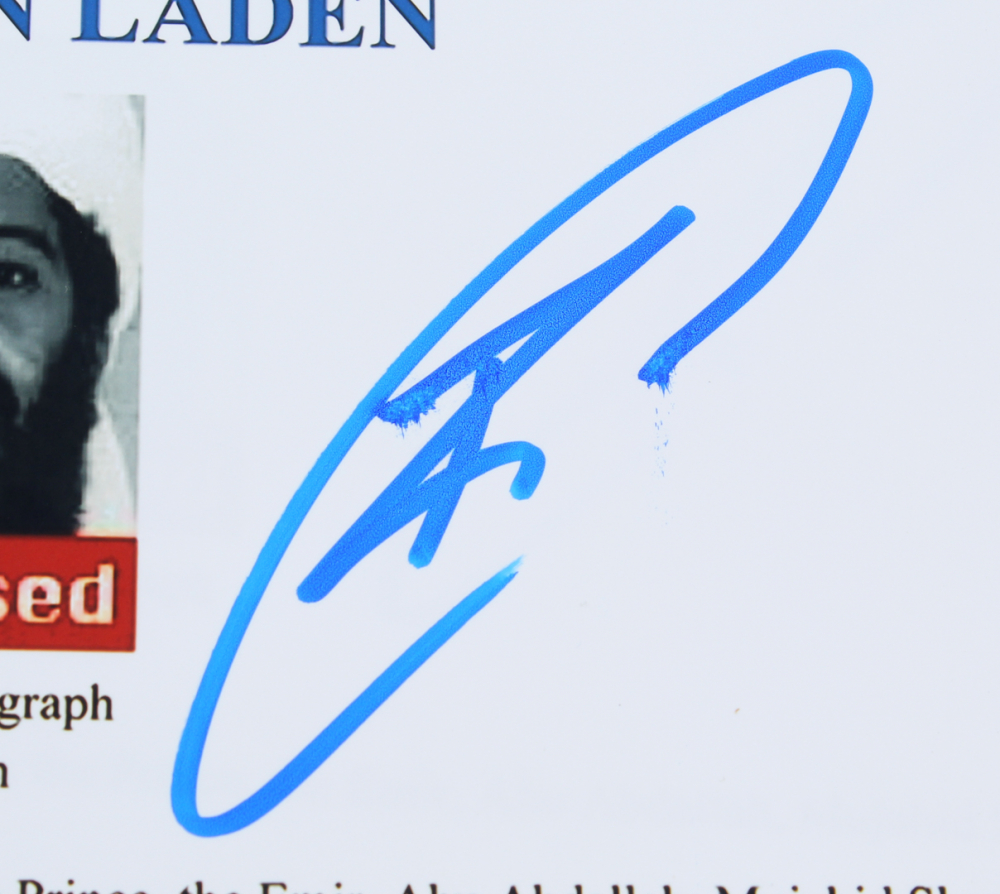 Robert J O Neill Signed FBI Ten Most Wanted Fugitives 11x14 Photo Robert j o neill signed fbi ten most wanted fugitives 11x14 photo