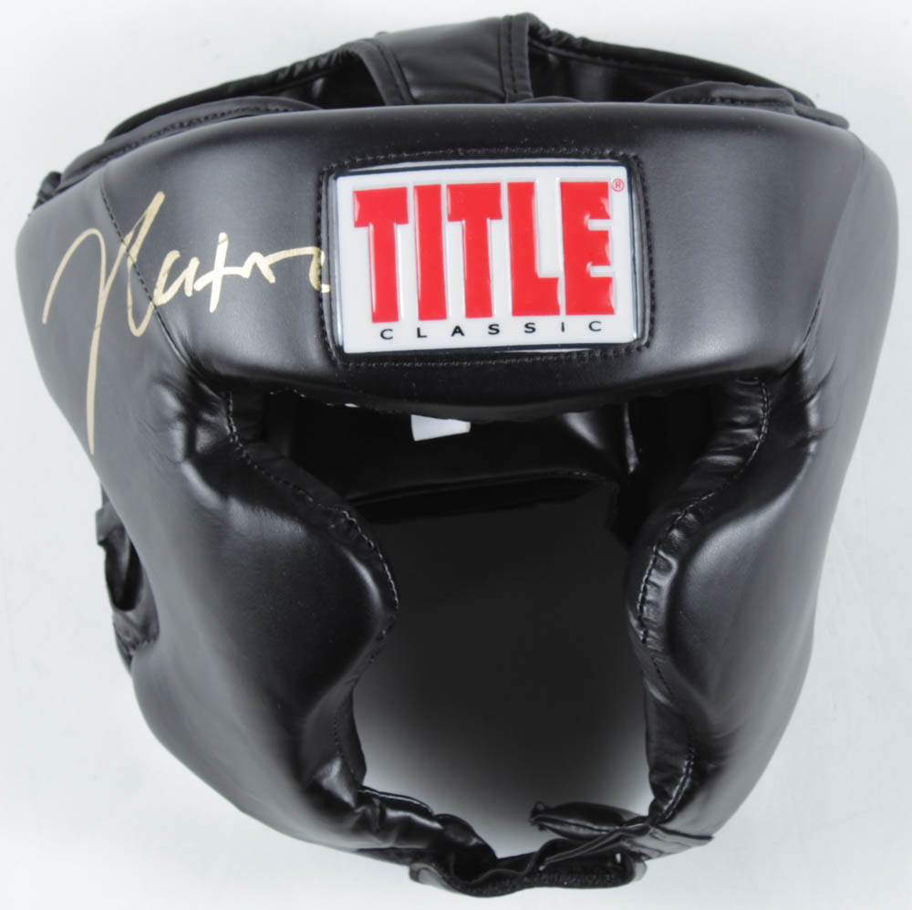 Julio Cesar Chavez Signed Title Classic Headgear (Beckett COA) at PristineAuction.com Julio Cesar Chavez Signed Title Classic Headgear (Beckett COA) at PristineAuction.com