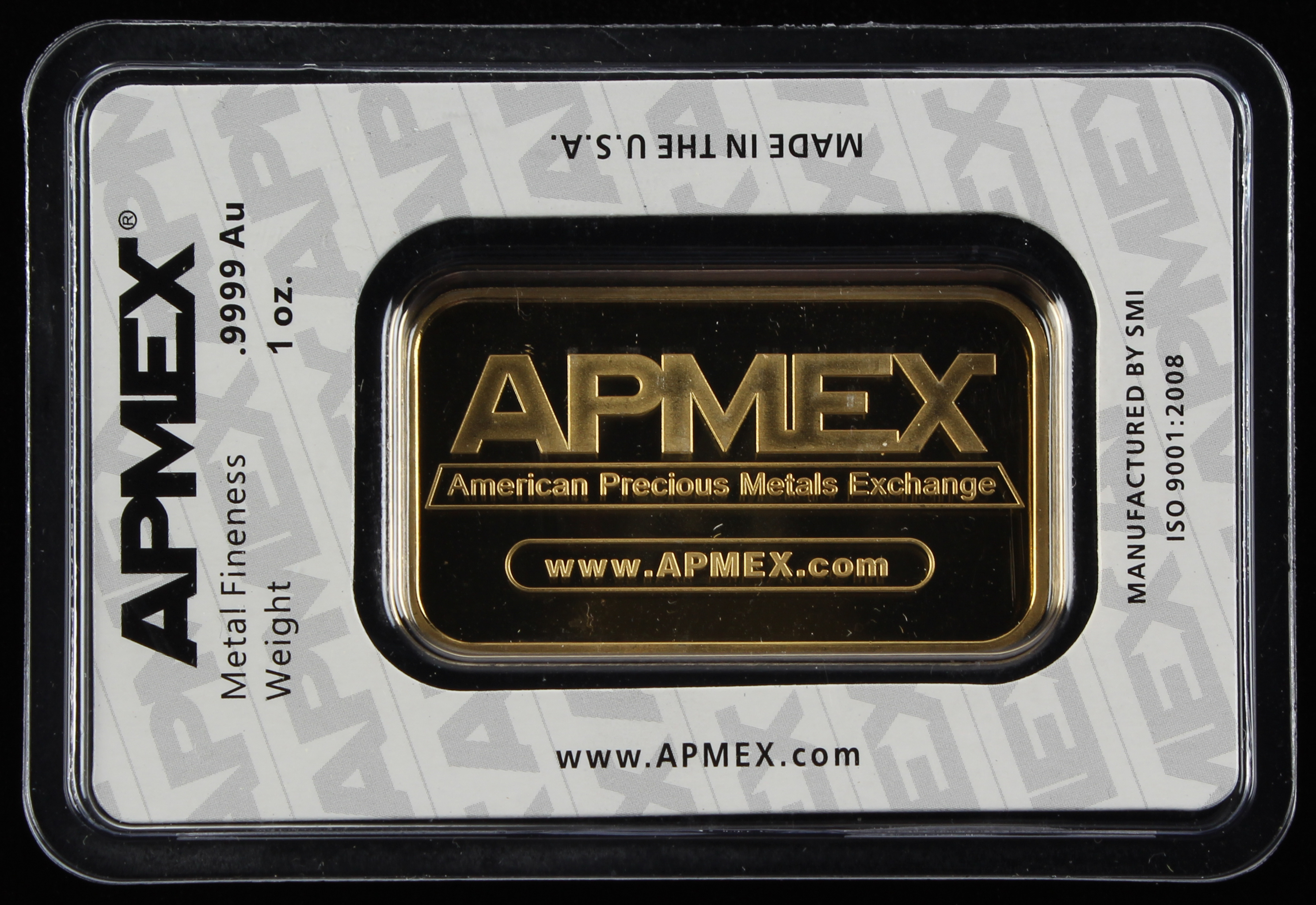 1 Ounce .9999 Fine Gold "APMEX" Bullion Bar at PristineAuction.com 1 Ounce .9999 Fine Gold "APMEX" Bullion Bar at PristineAuction.com