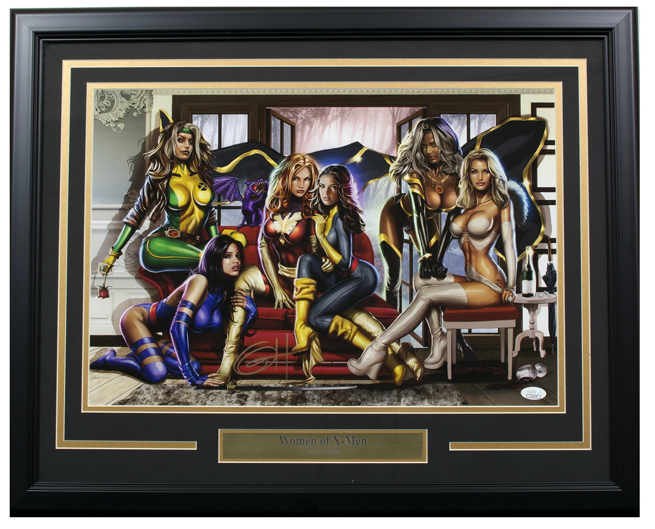 Greg Horn Signed LE "The Women of X-Men" 20x26 Custom Framed Lithograph Display (JSA COA) at PristineAuction.com Greg Horn Signed LE "The Women of X-Men" 20x26 Custom Framed Lithograph Display (JSA COA) at PristineAuction.com