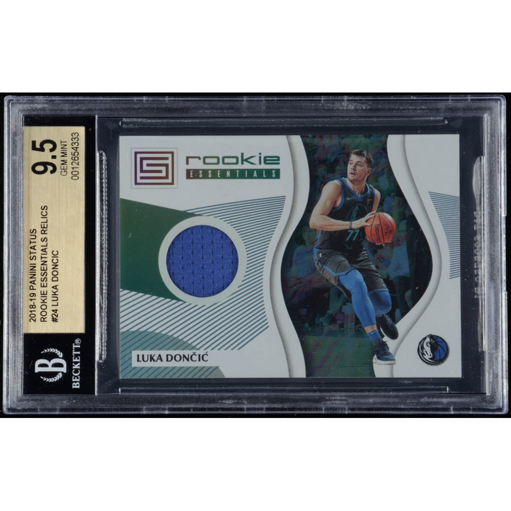 Luka Doncic 2018-19 Panini Status Rookie Essentials Relics #24 RC (BGS 9.5)  | Pristine Auction