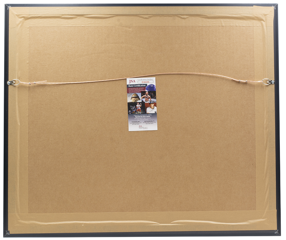 Pele Signed 22x27 Custom Framed Photo Display (JSA COA) at PristineAuction.com Pele Signed 22x27 Custom Framed Photo Display (JSA COA) at PristineAuction.com