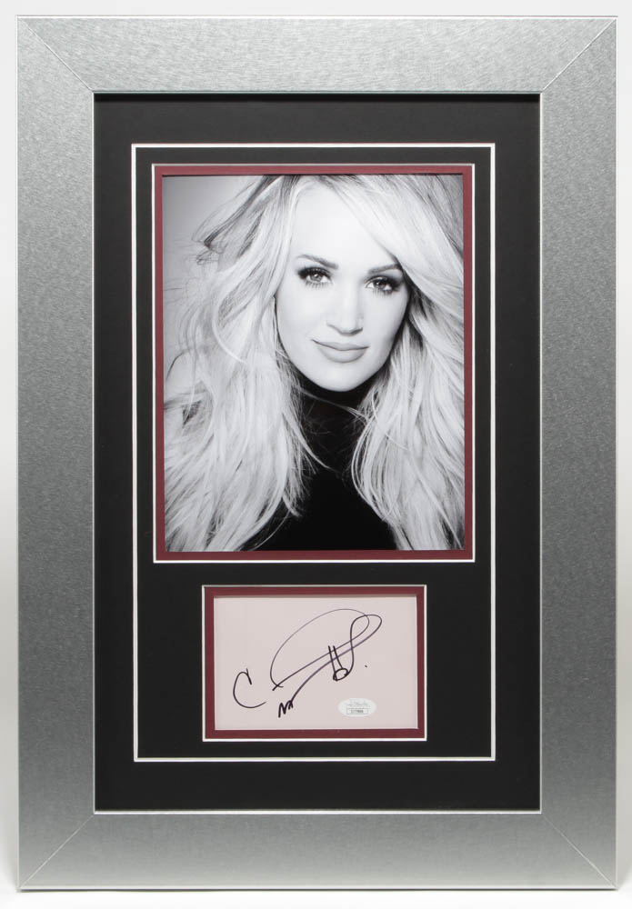 Carrie Underwood Signed 15x22 Custom Framed Cut Display (JSA COA) at PristineAuction.com Carrie Underwood Signed 15x22 Custom Framed Cut Display (JSA COA) at PristineAuction.com