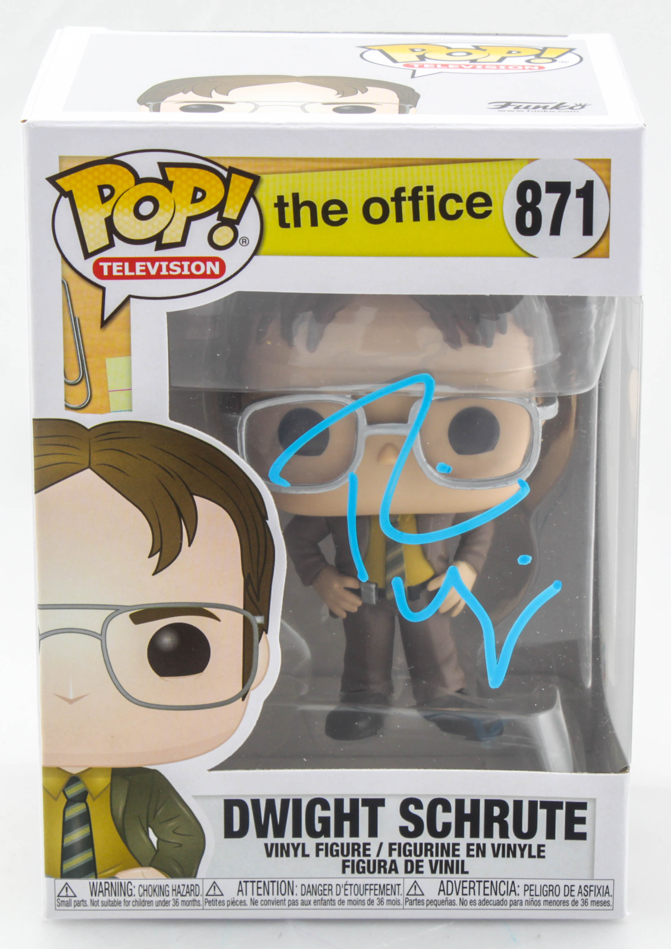 Rainn Wilson Signed "The Office" Dwight Schrute #871 Funko Pop Vinyl Figure (Beckett COA) at PristineAuction.com Rainn Wilson Signed "The Office" Dwight Schrute #871 Funko Pop Vinyl Figure (Beckett COA) at PristineAuction.com