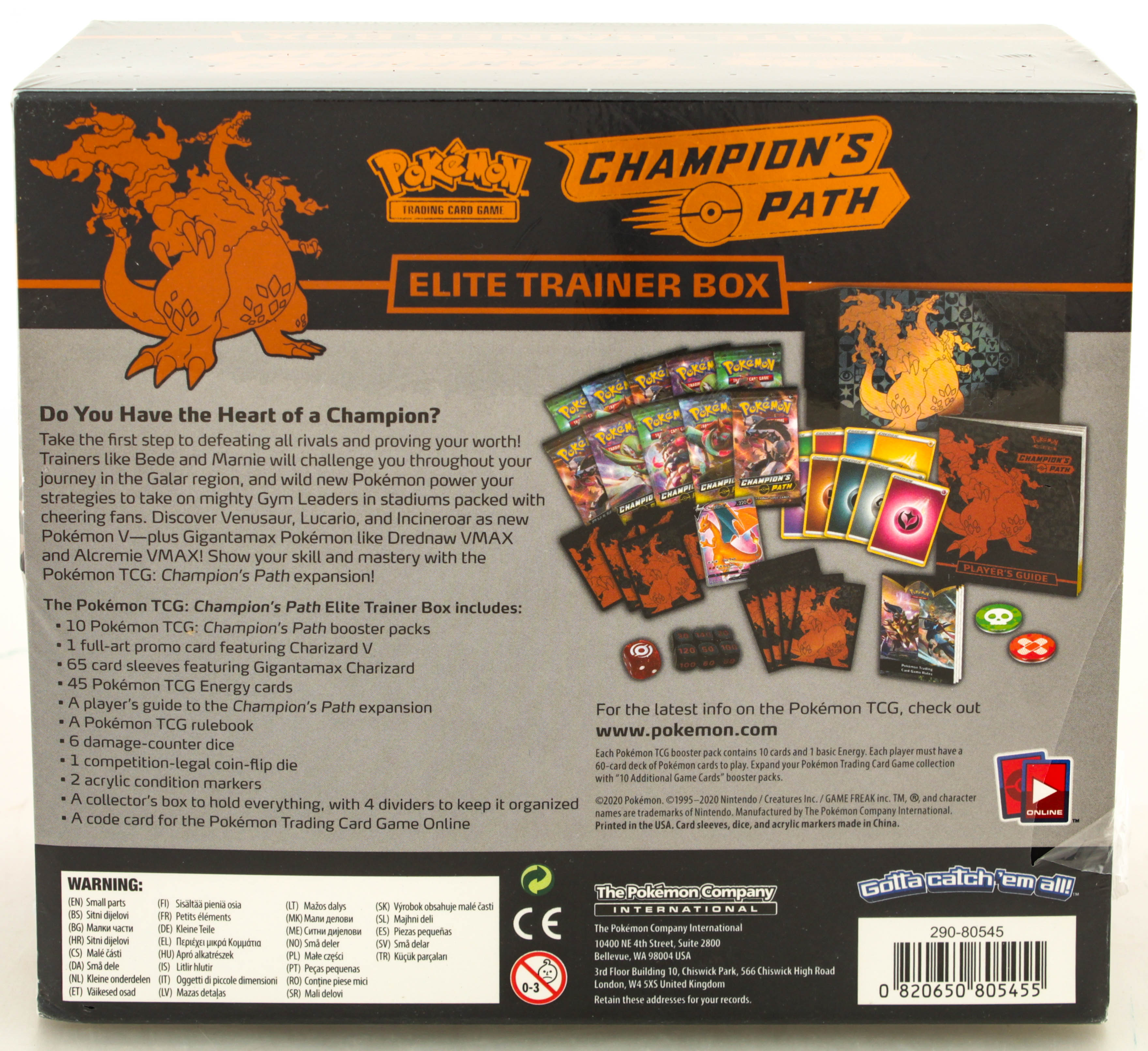 Pokémon TCG: Champion's Path Elite Trainer Box with (10) Booster Packs at PristineAuction.com Pokémon TCG: Champion's Path Elite Trainer Box with (10) Booster Packs at PristineAuction.com