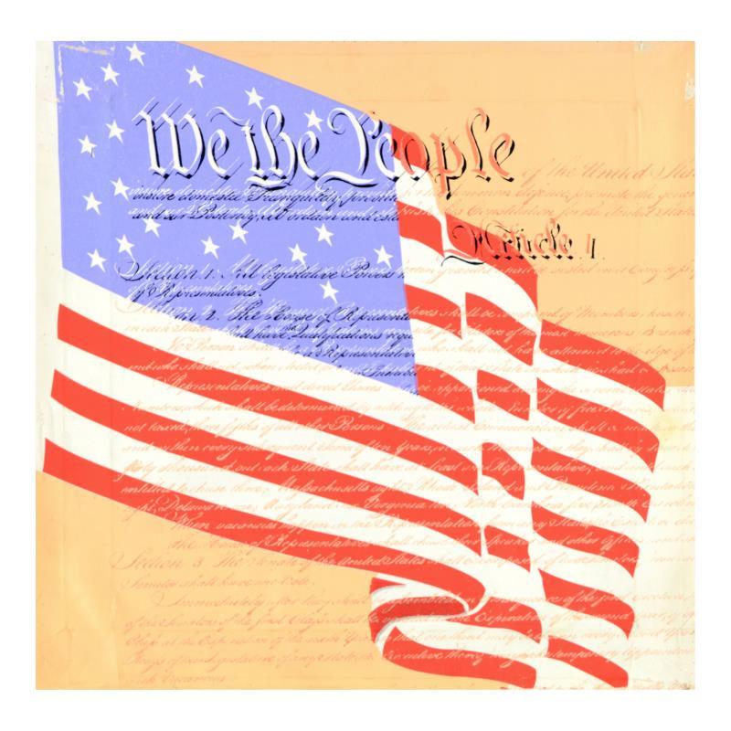 Steve Kaufman Signed "We the People" Hand Pulled Limited Edition 24x24 Silkscreen on Canvas AP #42/50 at PristineAuction.com Steve Kaufman Signed "We the People" Hand Pulled Limited Edition 24x24 Silkscreen on Canvas AP #42/50 at PristineAuction.com