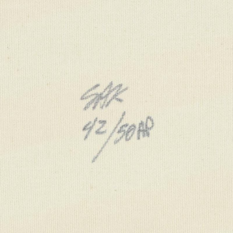 Steve Kaufman Signed "We the People" Hand Pulled Limited Edition 24x24 Silkscreen on Canvas AP #42/50 at PristineAuction.com Steve Kaufman Signed "We the People" Hand Pulled Limited Edition 24x24 Silkscreen on Canvas AP #42/50 at PristineAuction.com