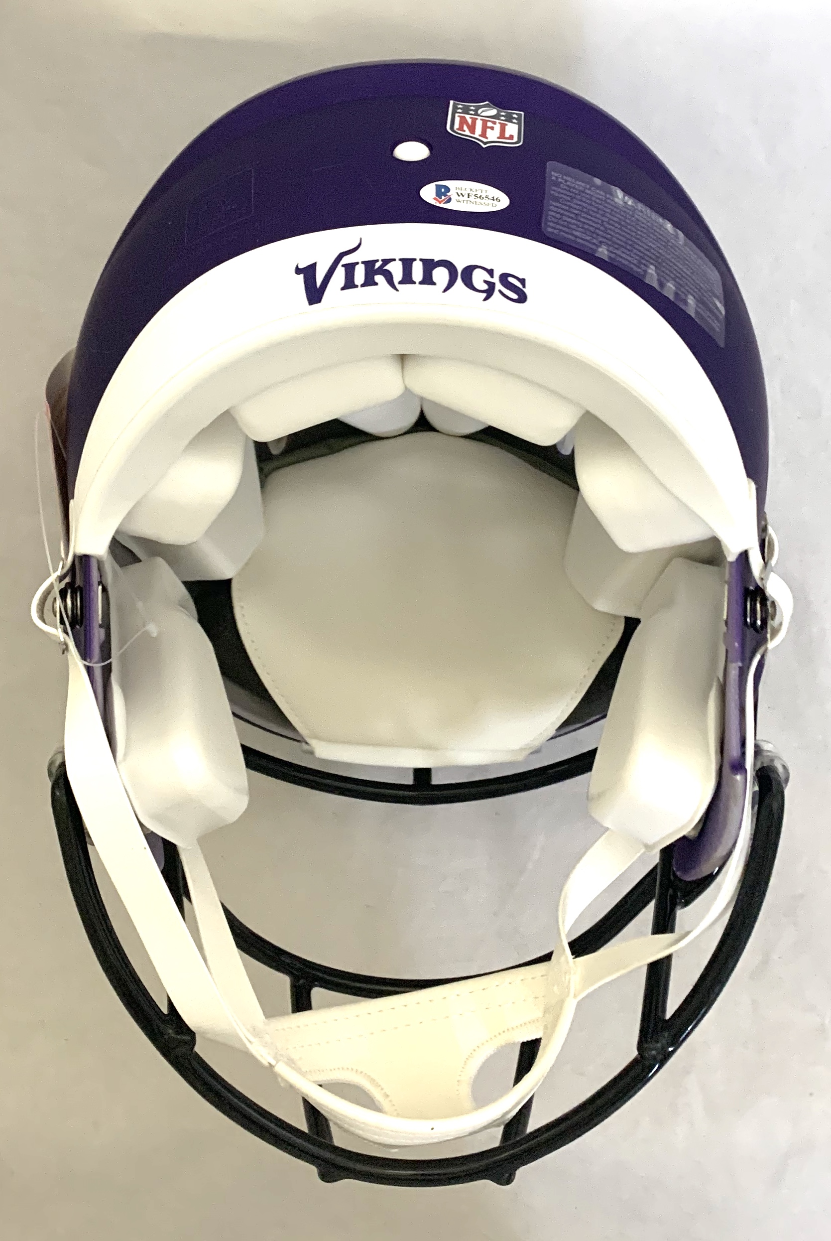 Justin Jefferson Signed Vikings Full-Size Authentic On-Field Speed Helmet (Beckett COA) at PristineAuction.com Justin Jefferson Signed Vikings Full-Size Authentic On-Field Speed Helmet (Beckett COA) at PristineAuction.com