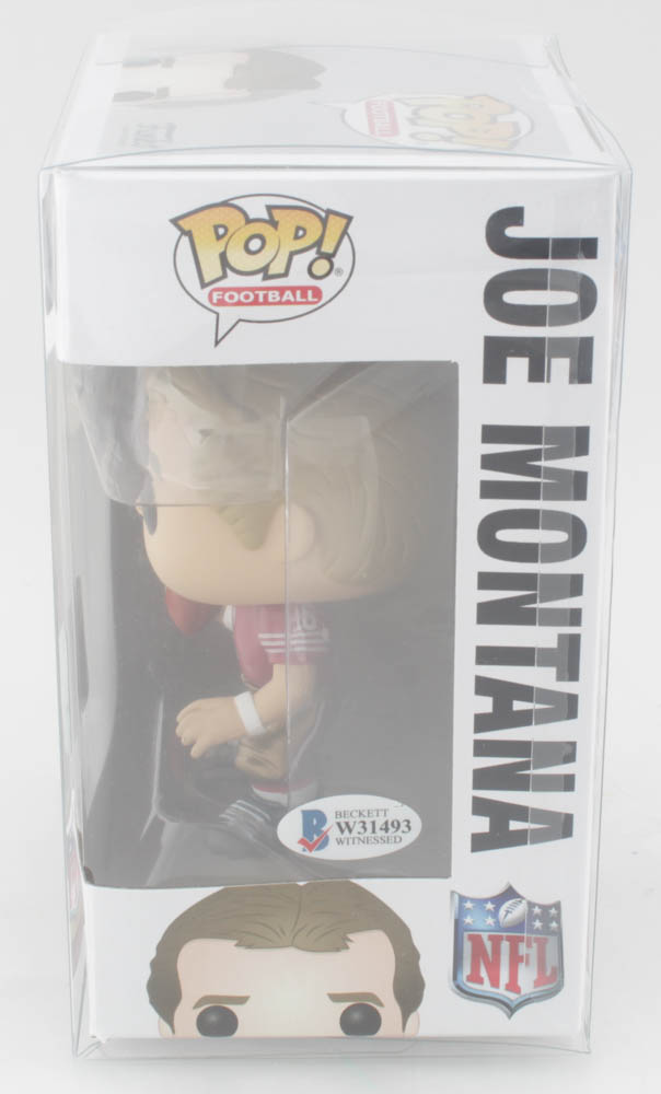 Joe Montana Signed 49ers #84 Funko Pop! Vinyl Figure (Beckett COA) at PristineAuction.com Joe Montana Signed 49ers #84 Funko Pop! Vinyl Figure (Beckett COA) at PristineAuction.com
