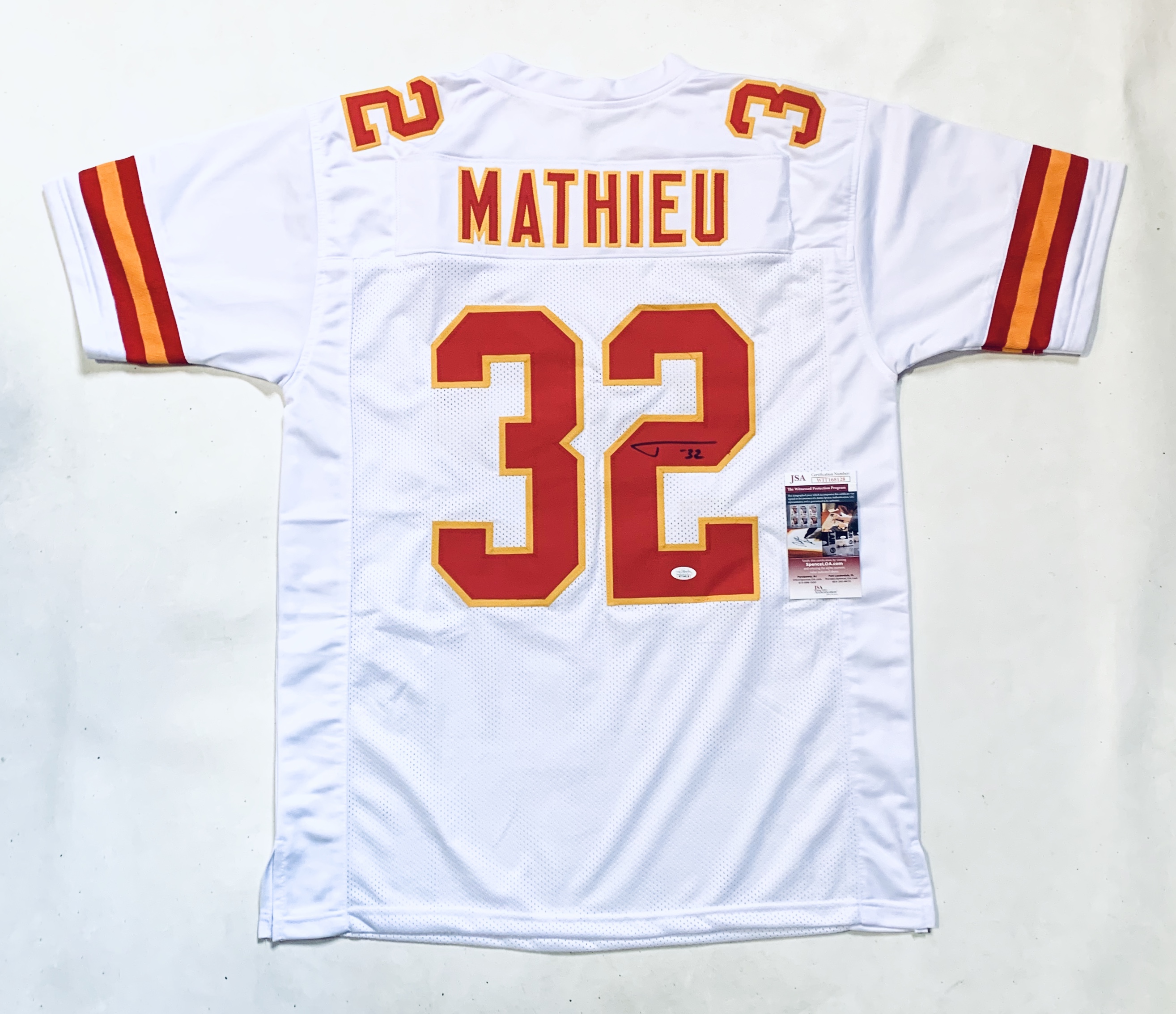 Tyrann Mathieu Signed Jersey (JSA COA) at PristineAuction.com Tyrann Mathieu Signed Jersey (JSA COA) at PristineAuction.com