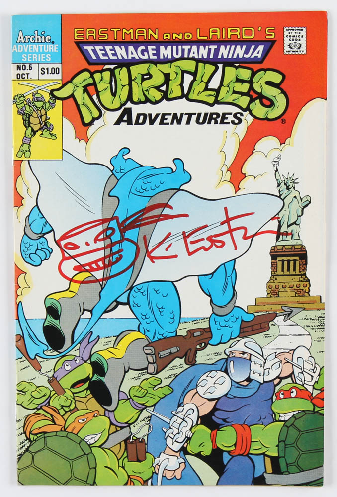 Kevin Eastman Signed Teenage Mutant Ninja Turtles Original Comic Book with Hand-Drawn Turtles Sketch (PA COA) at PristineAuction.com Kevin Eastman Signed Teenage Mutant Ninja Turtles Original Comic Book with Hand-Drawn Turtles Sketch (PA COA) at PristineAuction.com