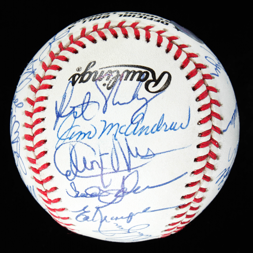 1969 Mets ONL Baseball Team-Signed by (24) With Tom Seaver, Nolan Ryan, Tug McGraw, Donn Clendenon With Display Case (JSA LOA) at PristineAuction.com 1969 Mets ONL Baseball Team-Signed by (24) With Tom Seaver, Nolan Ryan, Tug McGraw, Donn Clendenon With Display Case (JSA LOA) at PristineAuction.com