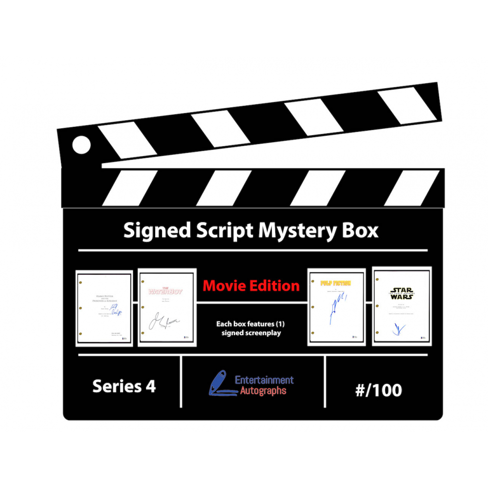Entertainment Autographs Signed Script Mystery Box Movie Edition