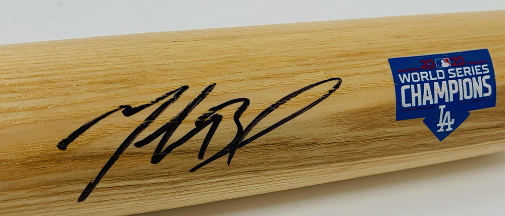Mookie Betts Signed Louisville Slugger 2020 World Series Champions Baseball Bat (Fanatics Hologram & MLB Hologram) at PristineAuction.com Mookie Betts Signed Louisville Slugger 2020 World Series Champions Baseball Bat (Fanatics Hologram & MLB Hologram) at PristineAuction.com