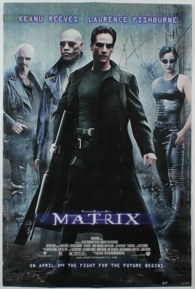 Keanu Reeves & Joel Silver Signed "The Matrix" 24x36 Movie Poster (AutographCOA LOA) at PristineAuction.com Keanu Reeves & Joel Silver Signed "The Matrix" 24x36 Movie Poster (AutographCOA LOA) at PristineAuction.com