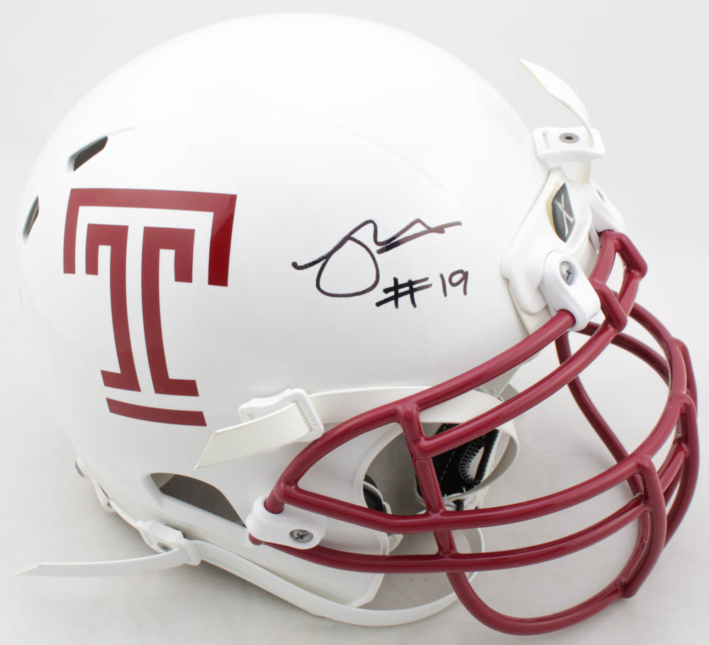 Robby Anderson Signed Temple Owls Full-Size Authentic On-Field Helmet (Beckett COA) at PristineAuction.com Robby Anderson Signed Temple Owls Full-Size Authentic On-Field Helmet (Beckett COA) at PristineAuction.com