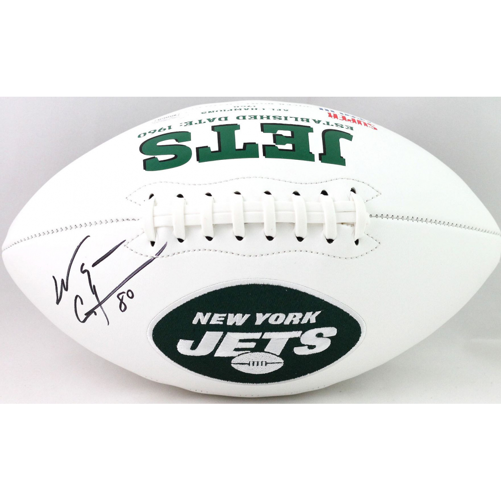 Wayne Chrebet Signed Jets Logo Football (JSA) | Pristine Auction
