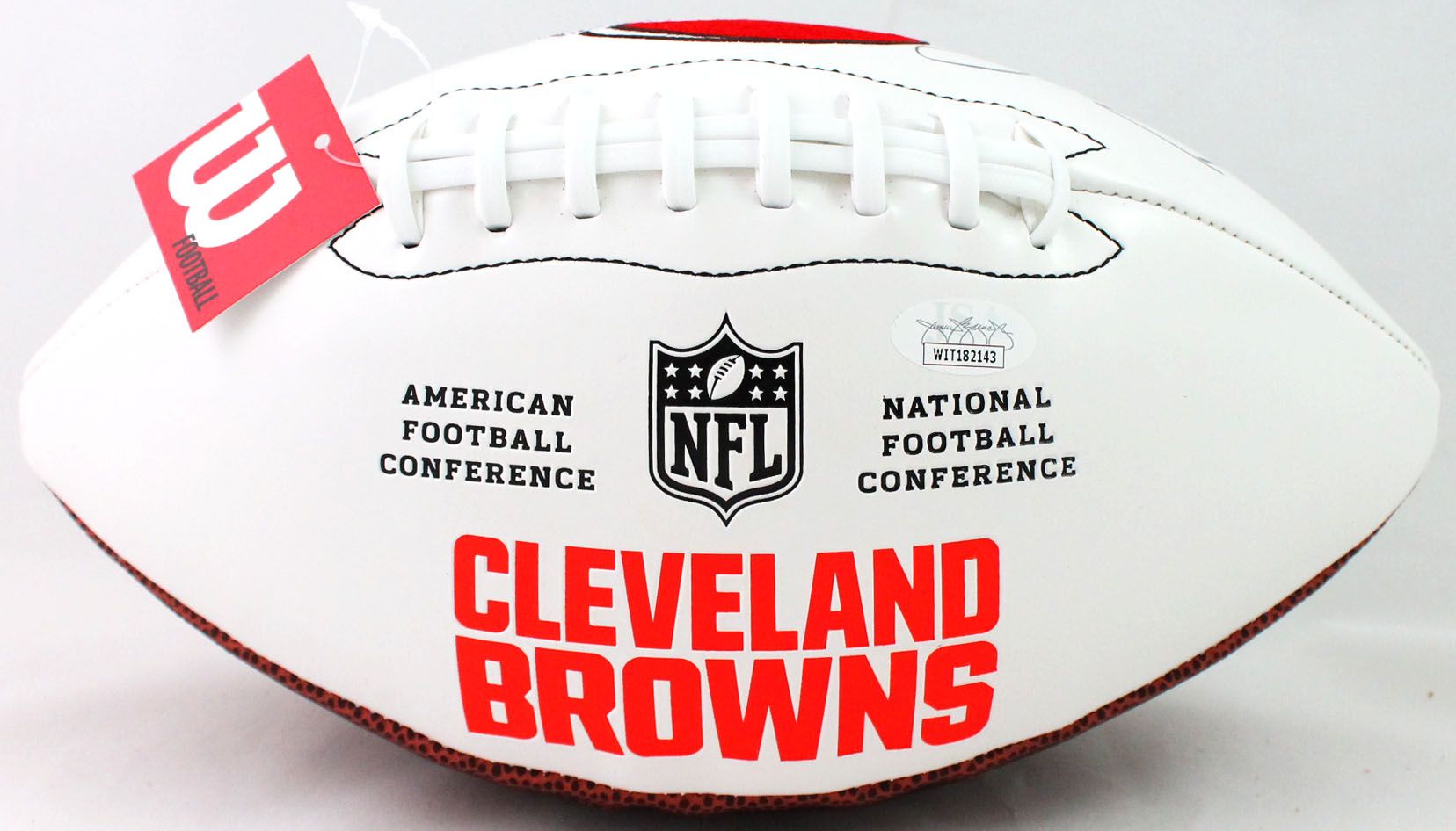 Denzel Ward Signed Browns Logo Football (JSA COA) at PristineAuction.com Denzel Ward Signed Browns Logo Football (JSA COA) at PristineAuction.com