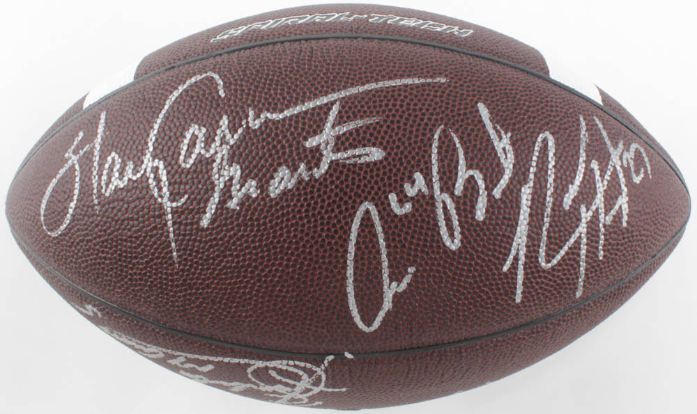 Giants Nike Football TeamSigned by (7) with Jim Burt, Harry Carson