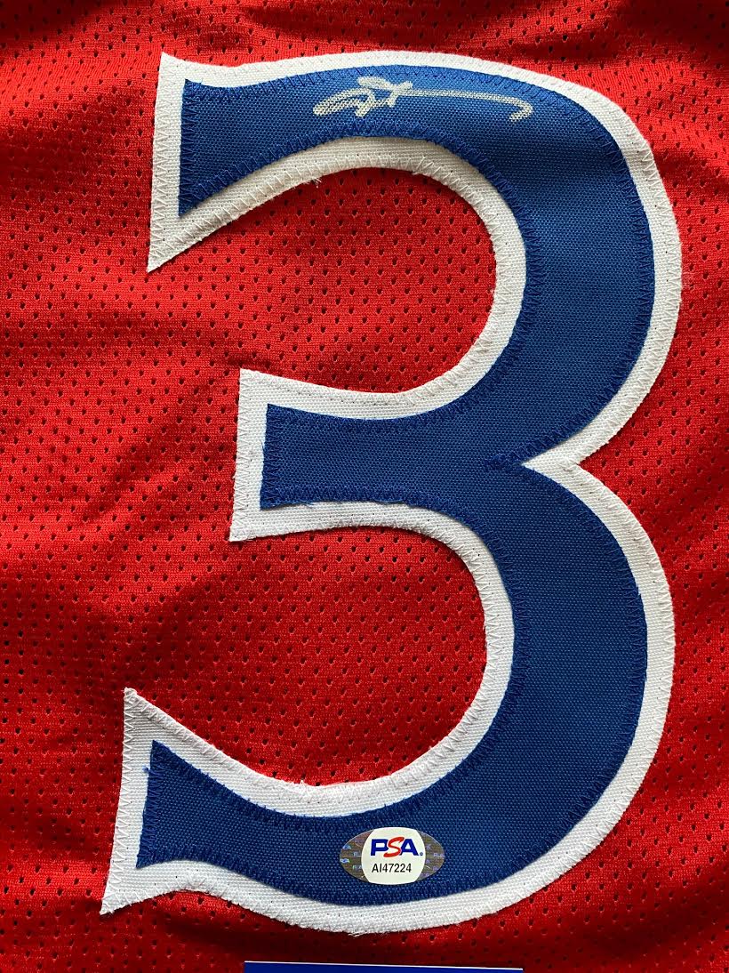 Allen Iverson Signed Jersey (PSA COA) at PristineAuction.com Allen Iverson Signed Jersey (PSA COA) at PristineAuction.com