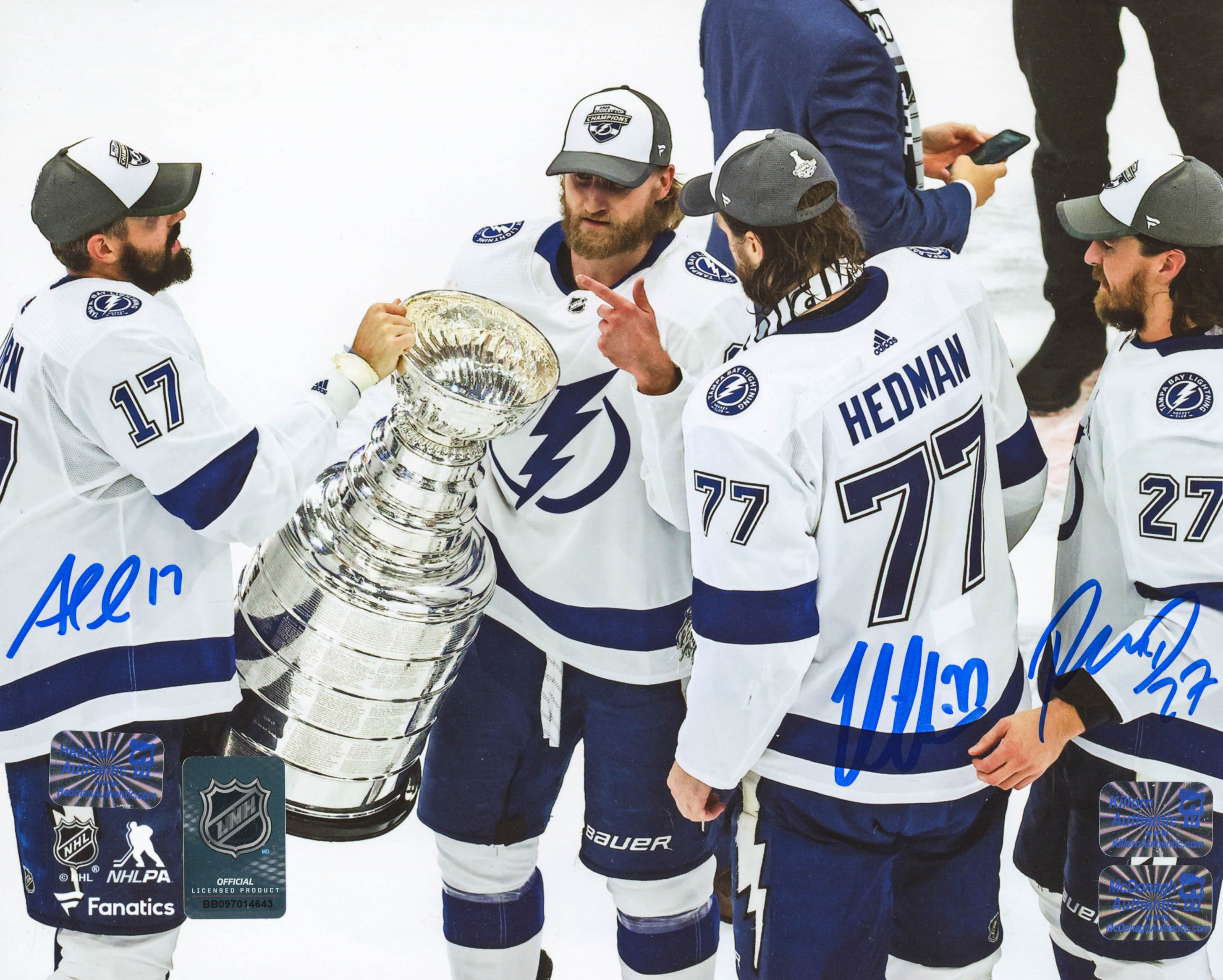 Victor Hedman, Ryan McDonagh & Alex Killorn Signed Lightning 8x10 Photo (Hedman COA, McDonagh COA & Killorn COA) at PristineAuction.com Victor Hedman, Ryan McDonagh & Alex Killorn Signed Lightning 8x10 Photo (Hedman COA, McDonagh COA & Killorn COA) at PristineAuction.com