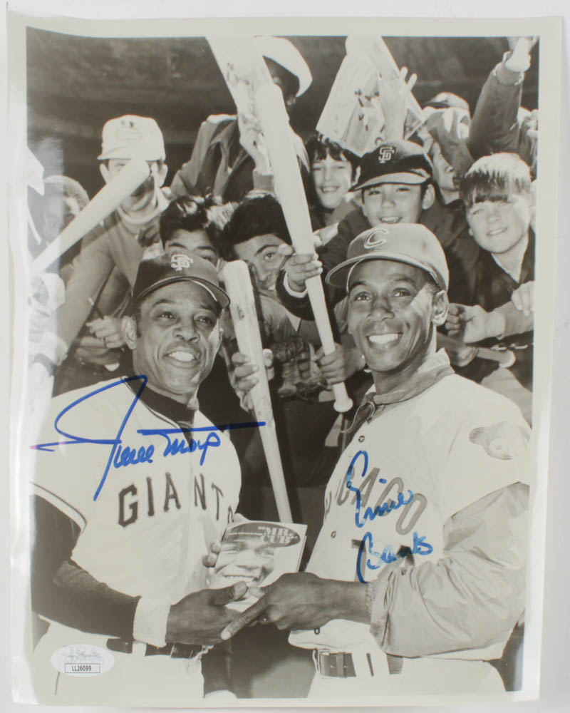Willie Mays & Ernie Banks Signed 8x10 Photo (JSA COA) at PristineAuction.com Willie Mays & Ernie Banks Signed 8x10 Photo (JSA COA) at PristineAuction.com