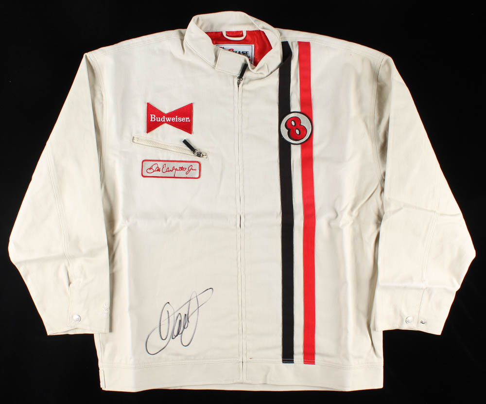 Dale Earnhardt Jr. Signed Budweiser Chase Authentic Driver's Suit / Jacket (Dale Jr. Hologram & COA) at PristineAuction.com Dale Earnhardt Jr. Signed Budweiser Chase Authentic Driver's Suit / Jacket (Dale Jr. Hologram & COA) at PristineAuction.com