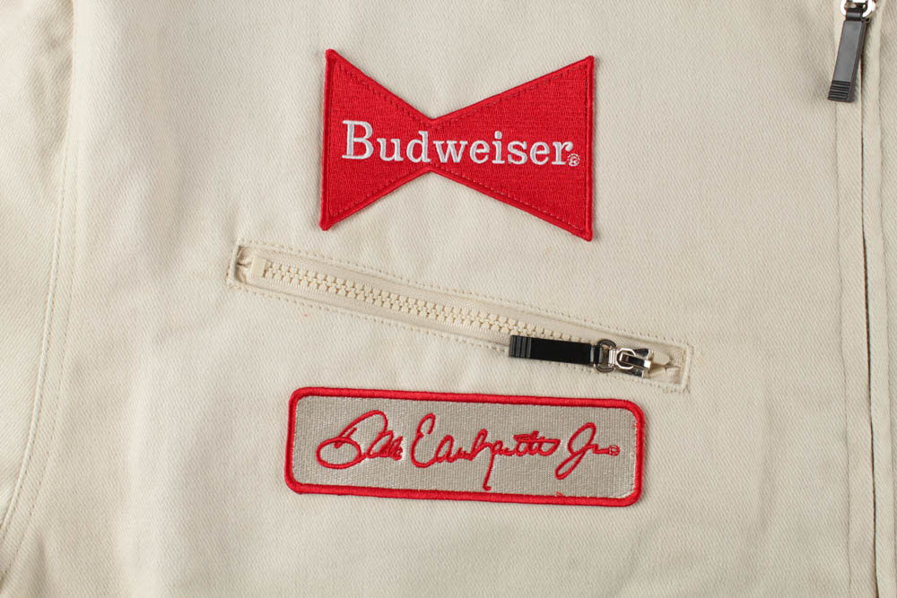 Dale Earnhardt Jr. Signed Budweiser Chase Authentic Driver's Suit / Jacket (Dale Jr. Hologram & COA) at PristineAuction.com Dale Earnhardt Jr. Signed Budweiser Chase Authentic Driver's Suit / Jacket (Dale Jr. Hologram & COA) at PristineAuction.com