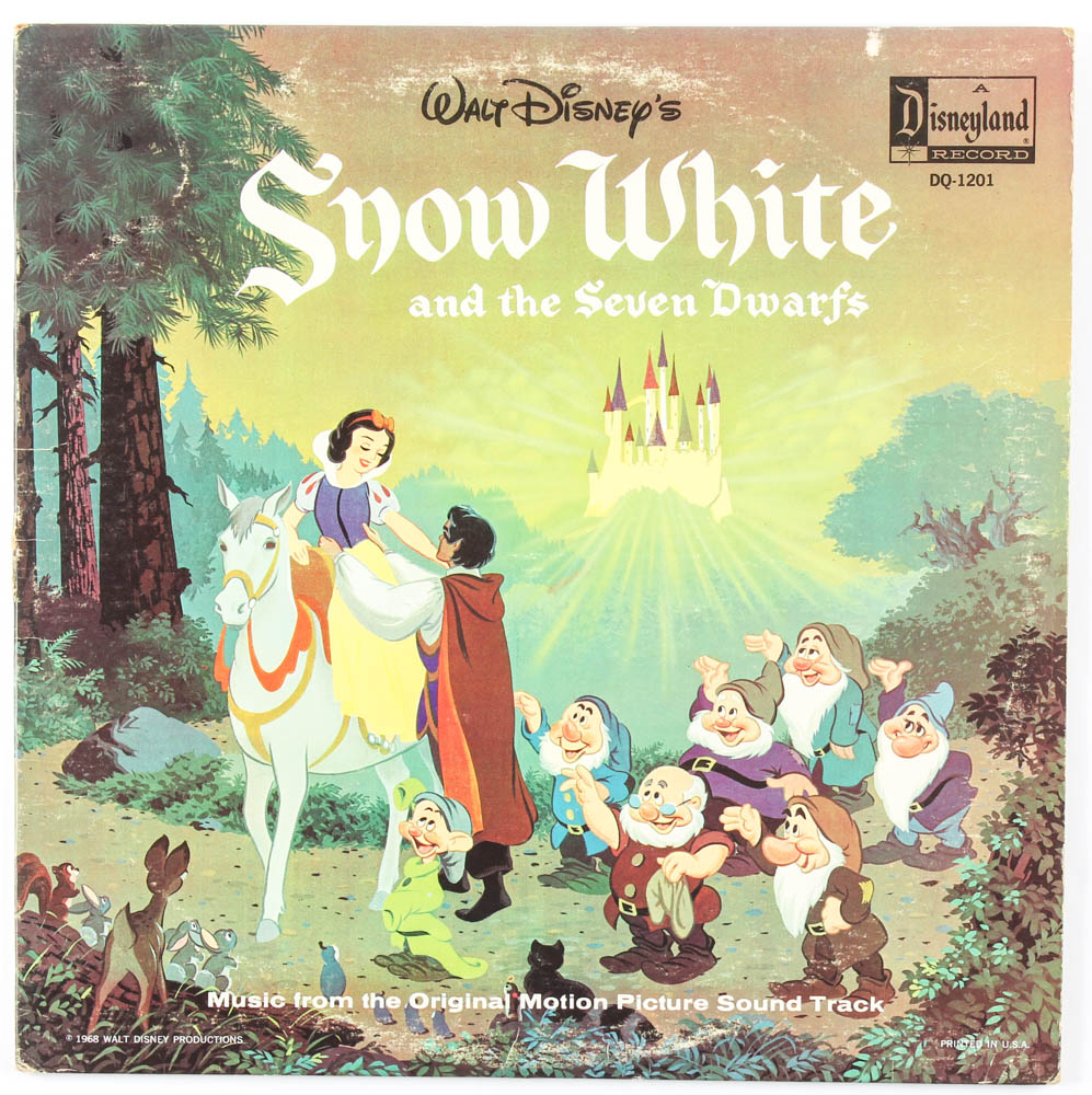Vintage 1968 Walt Disney's "Snow White & The Seven Dwarfs" Vinyl LP Record Album at PristineAuction.com Vintage 1968 Walt Disney's "Snow White & The Seven Dwarfs" Vinyl LP Record Album at PristineAuction.com