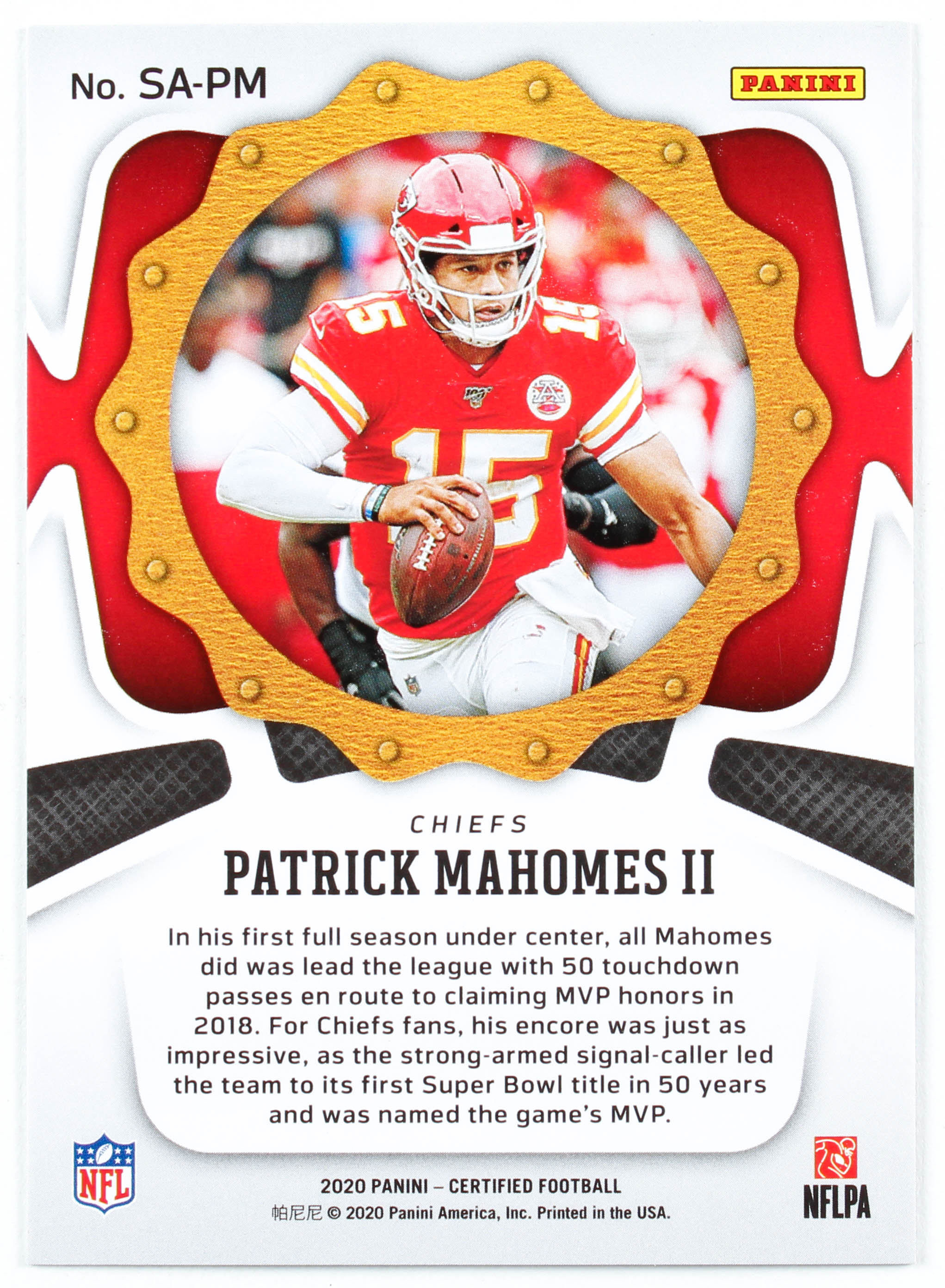 Patrick Mahomes II 2020 Certified Seal of Approval Mirror Teal #2 at PristineAuction.com Patrick Mahomes II 2020 Certified Seal of Approval Mirror Teal #2 at PristineAuction.com