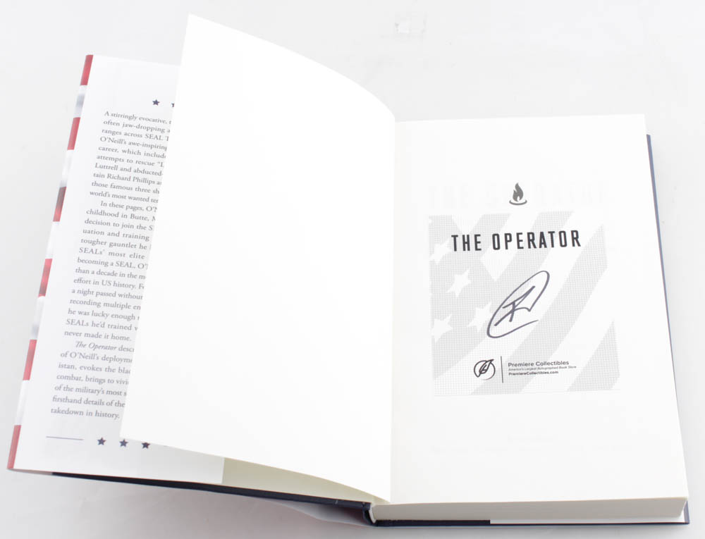 Robert O'Neill Signed "The Operator" Hard Cover Book (Premiere Collectibles COA) at PristineAuction.com Robert O'Neill Signed "The Operator" Hard Cover Book (Premiere Collectibles COA) at PristineAuction.com