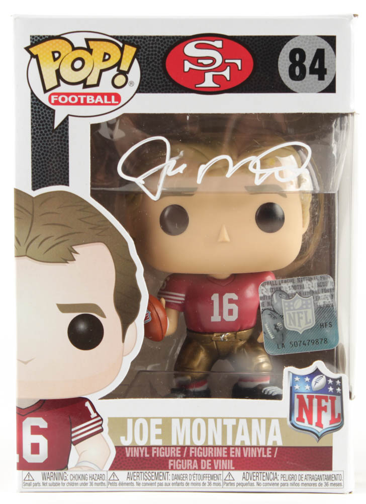 Joe Montana Signed 49ers #84 Funko Pop! Vinyl Figure (Beckett COA) at PristineAuction.com Joe Montana Signed 49ers #84 Funko Pop! Vinyl Figure (Beckett COA) at PristineAuction.com