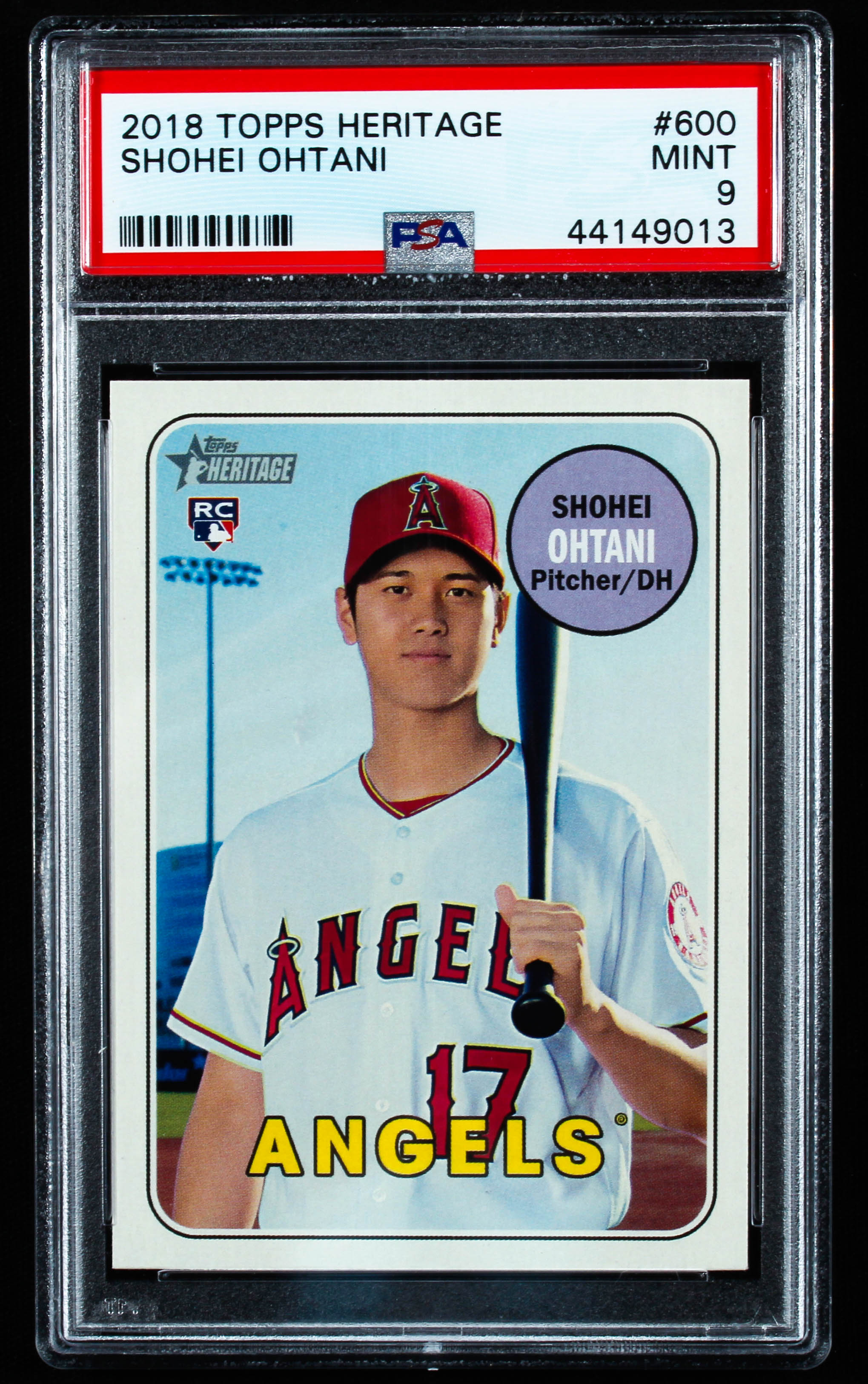 Shohei Ohtani 2018 Topps Heritage #600 RC (PSA 9) | Pristine Auction