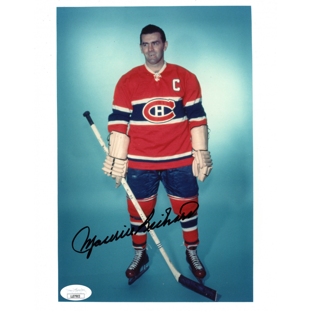 Maurice Richard Signed Canadiens 8x10 Photo (JSA COA) Pristine Auction