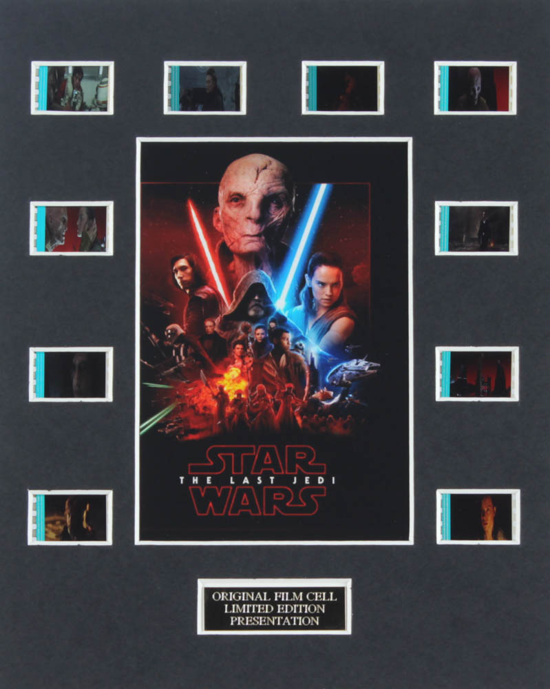 "Star Wars: The Last Jedi" LE 8x10 Custom Matted Original Film / Movie Cell Display at PristineAuction.com "Star Wars: The Last Jedi" LE 8x10 Custom Matted Original Film / Movie Cell Display at PristineAuction.com