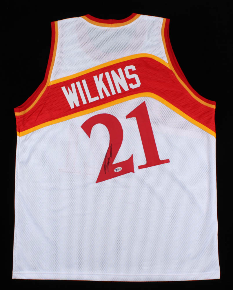 Dominique Wilkins Signed Jersey (Beckett COA) at PristineAuction.com Dominique Wilkins Signed Jersey (Beckett COA) at PristineAuction.com