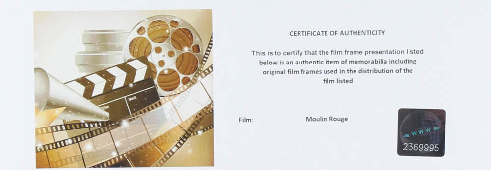 "Moulin Rouge" LE 8x10 Custom Matted Original Film / Movie Cell Display at PristineAuction.com "Moulin Rouge" LE 8x10 Custom Matted Original Film / Movie Cell Display at PristineAuction.com