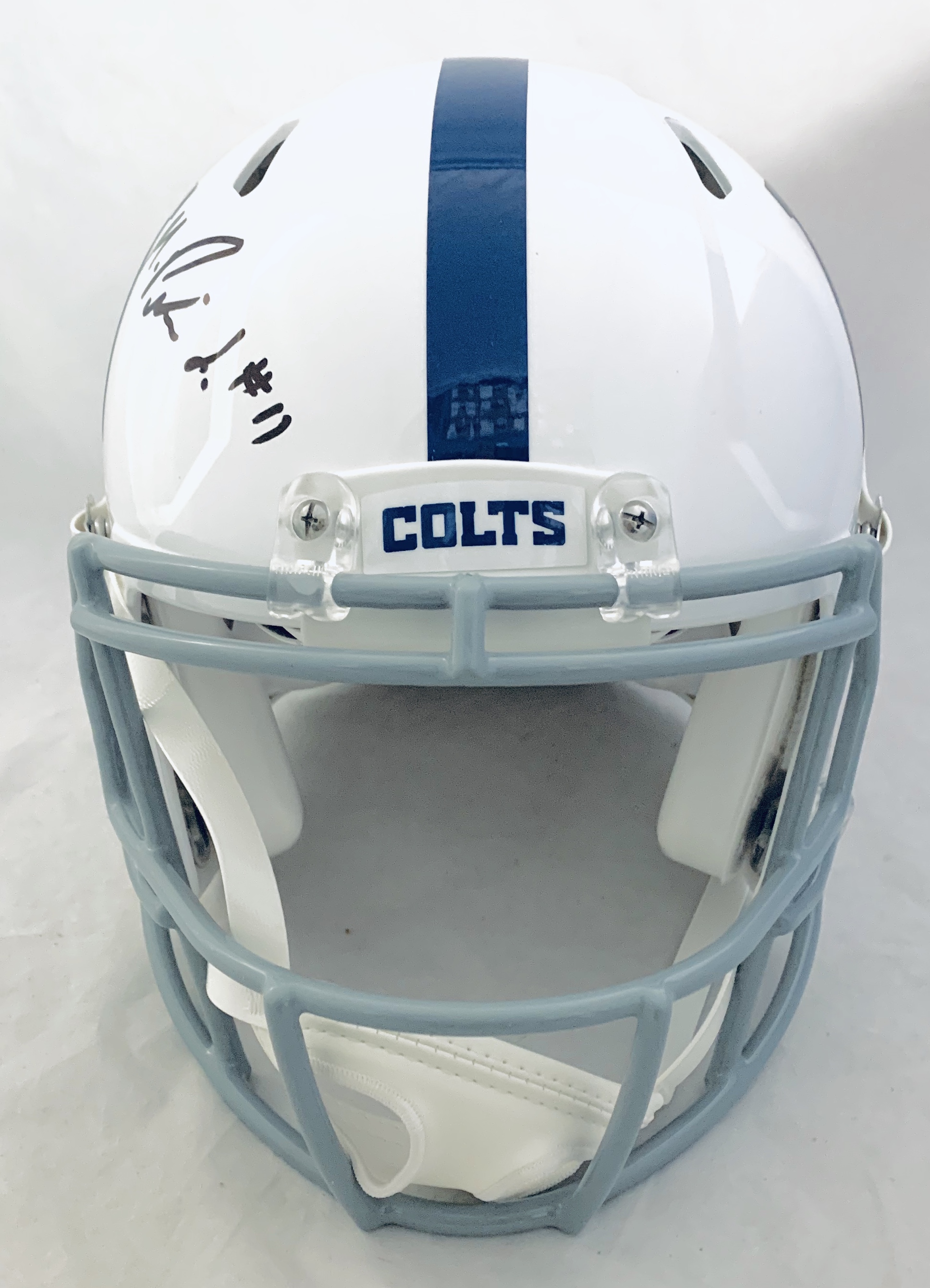 Michael Pittman Jr. Signed Colts Full-Size Authentic On-Field Speed Helmet (Beckett COA) at PristineAuction.com Michael Pittman Jr. Signed Colts Full-Size Authentic On-Field Speed Helmet (Beckett COA) at PristineAuction.com