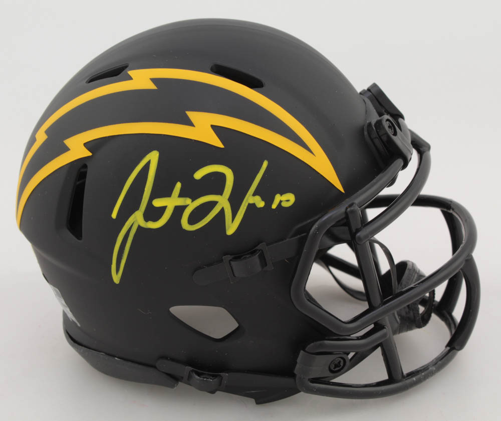 Justin Herbert Signed Chargers Eclipse Alternate Speed Mini Helmet (Beckett COA) at PristineAuction.com Justin Herbert Signed Chargers Eclipse Alternate Speed Mini Helmet (Beckett COA) at PristineAuction.com