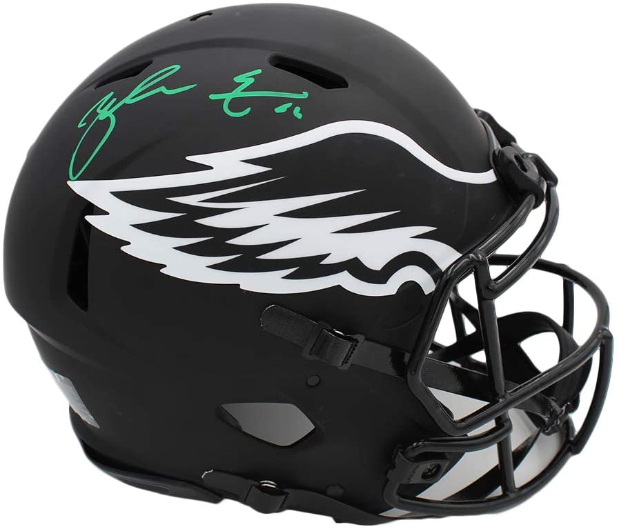 Zach Ertz Signed Eagles Full-Size Authentic On-Field Eclipse Alternate Speed Helmet (Radtke COA) at PristineAuction.com Zach Ertz Signed Eagles Full-Size Authentic On-Field Eclipse Alternate Speed Helmet (Radtke COA) at PristineAuction.com