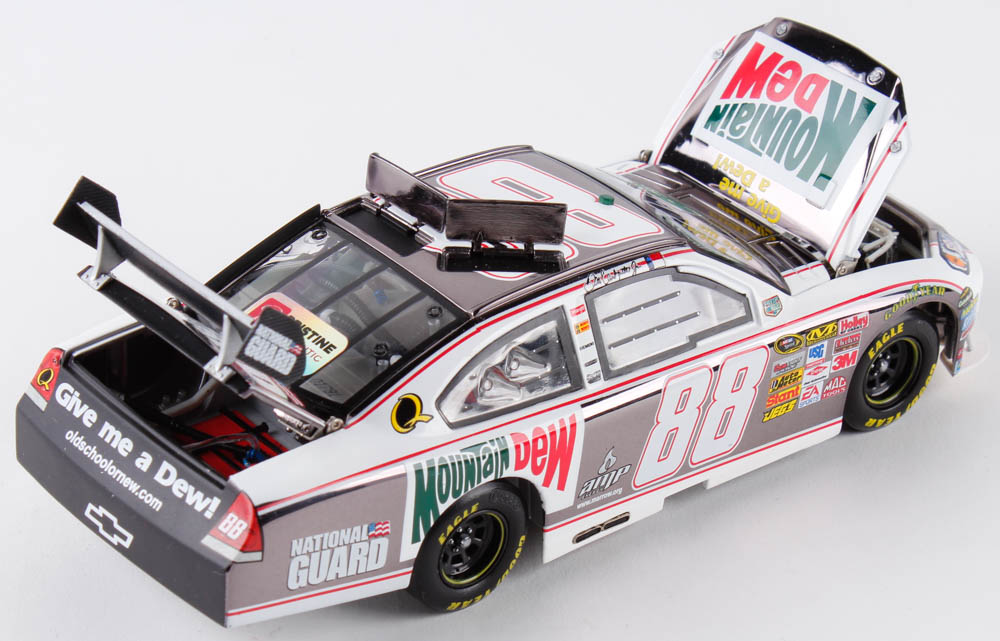 Dale Earnhardt Jr. Signed 2008 NASCAR #88 Mountain Dew Retro - Gunmetal - 1:24 Premium Action Diecast Car (Dale Jr. Hologram & COA) at PristineAuction.com Dale Earnhardt Jr. Signed 2008 NASCAR #88 Mountain Dew Retro - Gunmetal - 1:24 Premium Action Diecast Car (Dale Jr. Hologram & COA) at PristineAuction.com