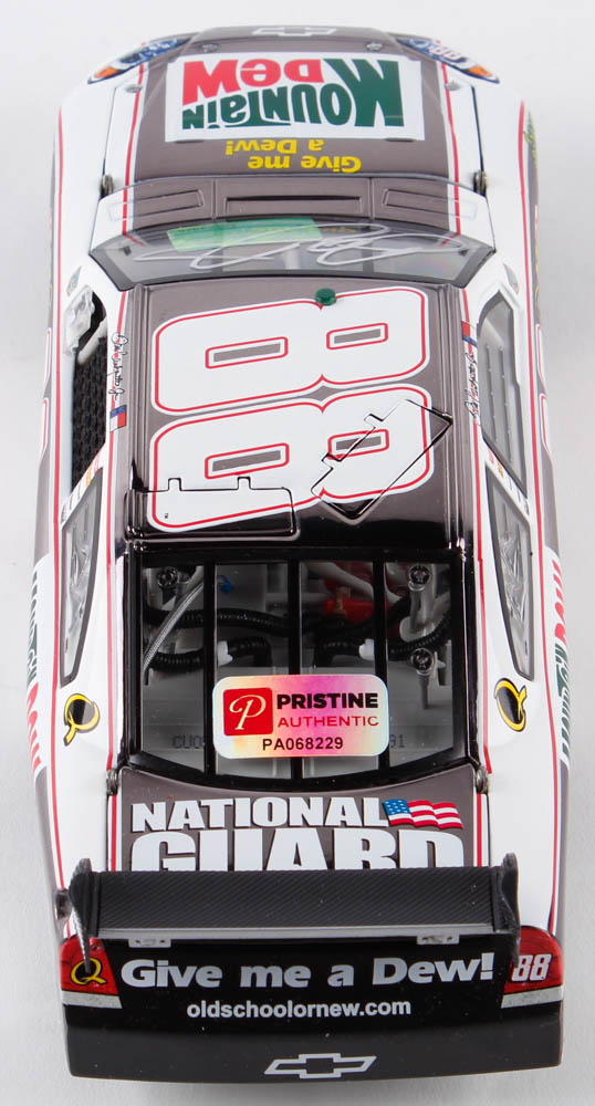 Dale Earnhardt Jr. Signed 2008 NASCAR #88 Mountain Dew Retro - Gunmetal - 1:24 Premium Action Diecast Car (Dale Jr. Hologram & COA) at PristineAuction.com Dale Earnhardt Jr. Signed 2008 NASCAR #88 Mountain Dew Retro - Gunmetal - 1:24 Premium Action Diecast Car (Dale Jr. Hologram & COA) at PristineAuction.com