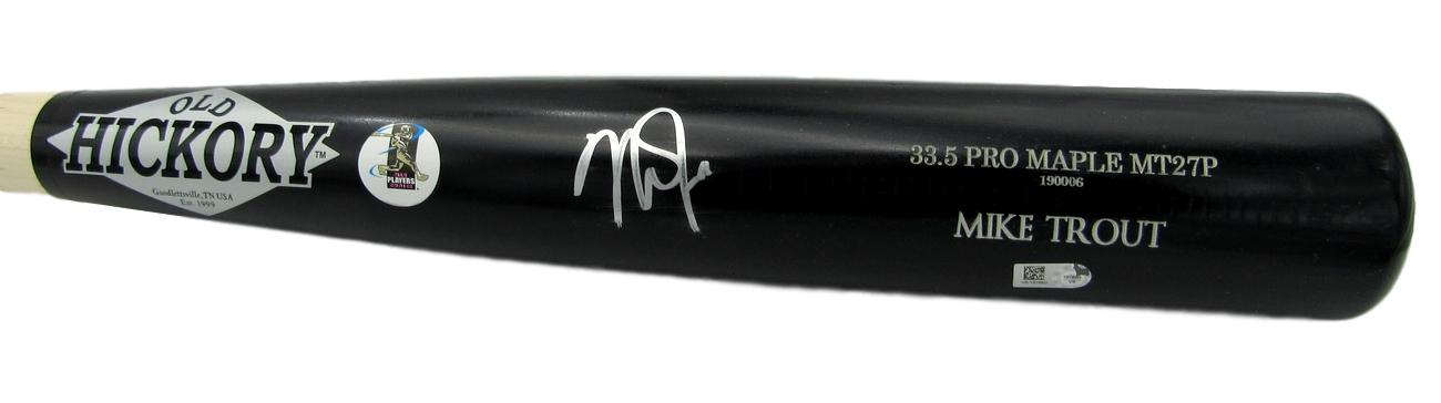 Mike Trout Signed Old Hickory Baseball Bat (MLB Hologram) at PristineAuction.com Mike Trout Signed Old Hickory Baseball Bat (MLB Hologram) at PristineAuction.com