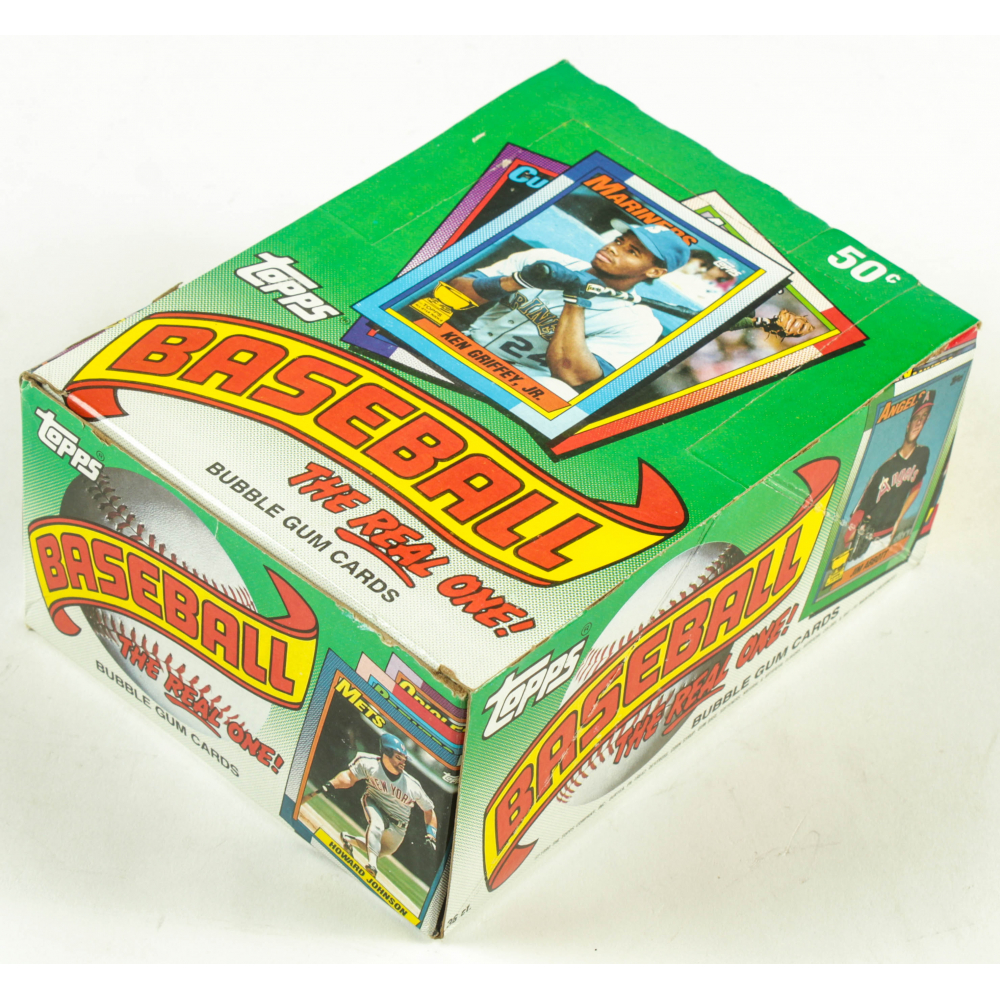 1990 Topps "The Real One" Bubble Gum Baseball Cards Box with (36) Packs